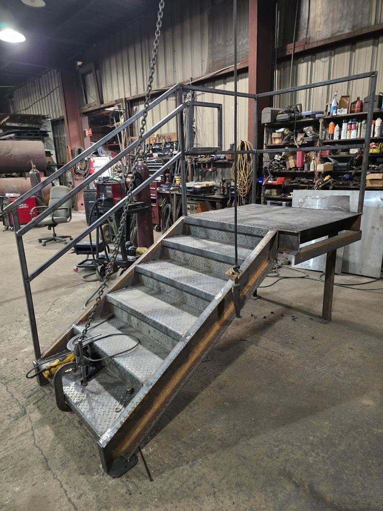Steel Staircase with Railing